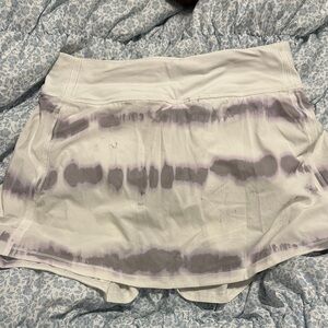 lululemon athletica White and Purple Skirt